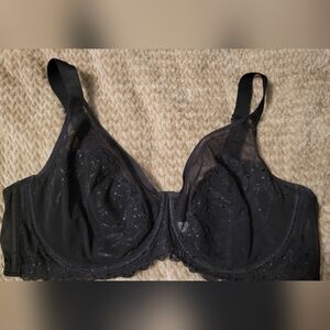 Nwt HSIA Bra Plus Size Underwire Lace Unlined Non Padded Full Coverage